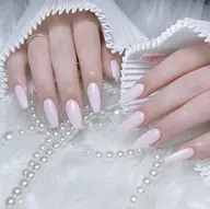 🎀🩷チップ長さだし10本+ワンカラー・マグネット・ラメグラ　オフ無し