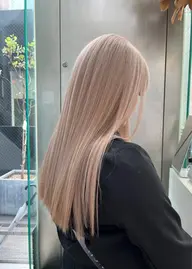 【初ブリーチの方もおすすめ⭐️ミニモ学割】ケアブリーチ１回＋カラー＋トリートメント[韓国/髪質改善/カラー/天神]