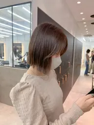 ご新規様限定韓国おくれ毛or前髪カット+艶カラー🩵+補修トリートメント✨【韓国顔周り】