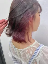 🌈【インナーカラー】🌈 カット＋フルカラー＋イヤリングカラー&超音波ケア‼️