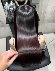 縮毛矯正+髪質改善酸熱トリートメント