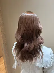 【透明感、明るさ◎🌷】ブリーチなしWカラー/3stepトリートメント🌸