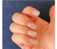 自爪🩷ラメグラデーション🩷ベースカラー有り