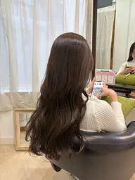 【平日限定】【冬のつやカラーならお任せ🎀】❄️ワンカラー(シャンプーブロー込み)