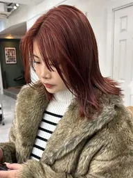 【ブリーチなしでできる🫧】wカラー＋カット＋トリートメント✨