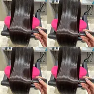 ピンピンにならない◎縮毛矯正＋似合わせカット+Aujua2ステップ超音波TR[自然な艶ストレート/髪質改善/レイヤー]