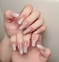 【チップスカルプ】💕今話題べイビーブーマーネイル(クリアベージュ、ビンクベース選びます)15980 →8900