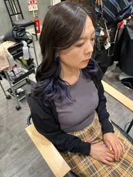 【ブリーチ有り】バックまでインナーカラー（全体カラー込み）＋美潤トリートメント💜