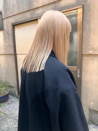 ブリーチオンカラー💭🤍🤍