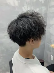 カット+メンズパーマ+Aujuaトリートメント🌙  #スパイラル #波巻き #ツイスト #ニュアンス #ダウンパーマ