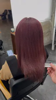 【圧倒的ツヤ感】　❄️髪質改善カラー❄️