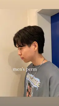 《初回の方》🎱メンズ限定🎱カット➕毛流れパーマ🌀➕トリートメント