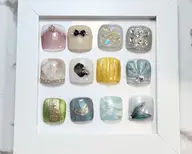 フットネイル/親指アート🌷（当店オフ、ご新規様他店オフ込み。再来は他店オフ代別）