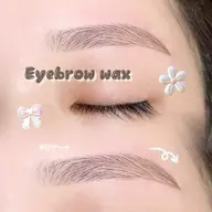 眉wax脱毛＋ｶﾗｰ🧴⋆* [ 間引き/カット/眉メイク]込