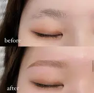 ⚠️4月16日15:45分予約のみ。アイブロウスタイリング(WAXと間引き)と、まつ毛パーマ(上)