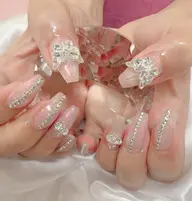 『付け替えオフ無料+甘皮ケーア付き』ジェル💅ワンカラパーツ付け放題