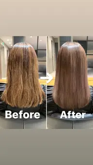 ❤️初回限定❤️カット+カラー＋髪質改善ULTOWAトリートメント+マイクロバブル🫧🫧