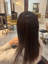 イヤリングカラー👂🏻🩵　　　ハイライトカラー✨