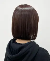 縮毛矯正 +毛先整えカット🩵🫧