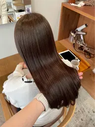 ［髪質改善×縮毛矯正］酸性ストレート（ブリーチ毛可）＋カラー＋長さ料金✂️ 『土日祝＋1100』