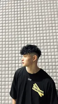 メンズカット＋メンズパーマ＋ケアトリートメント＋シャンプーブロー