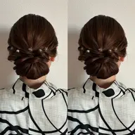 浴衣着付け+ヘアセット🎐✨