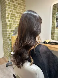 カット+コテ巻き風パーマ【鎖骨より長い髪のお客様限定】