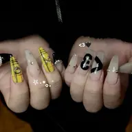 【２回目ご来店の方限定】有料パーツ2つ🩵チップ長さだし➕10本アート(オフ込)