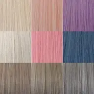 【人毛100％シールエクステ】イヤリングカラーエクステ10本コース【選べる9種類/なじませカット有】