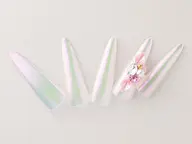 【ジェルスカルプ】長さ出し+オーロラパウダー+ビジュー【24200→16000】