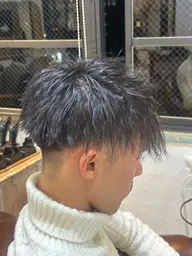 【メンズ】カット+🗡️スティンガーパーマ🗡️