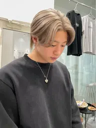 【メンズ限定】似合わせカット&ケア剤配合ハイトーンダブルカラー🌿