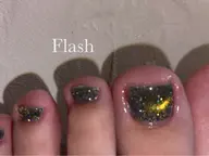 【オフあり】フラッシュネイル:自爪育成ケア込み、フィルイン対応、スカルプ パーツオフ別途220円