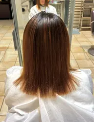 Straight perm👩🏻🦱→👩🏻✨