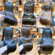 似合わせカット & 中性域​〜​酸性縮毛矯正（酸性ストレート）&ケアプロ超音波浸透機使用トリートメント✨