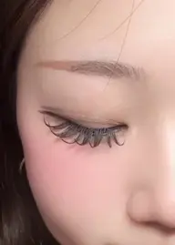 バッチリ👀束感まつ毛🇰🇷🪽フラットラッシュ120本✨【オフなし】