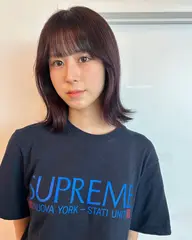 🔖前髪カット+透明感たっぷりカラー🫧