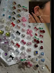 お得🉐✨今話題の耳ツボジュエリー合計10粒&シンプルお任せネイル💖👂💅