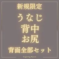 【当店看板メニュー♪後ろ姿美人になれる】うなじ＋背中＋お尻セット　シュガーリング脱毛