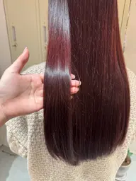 〖オススメです💫〗【平日限定】暖色カラー+トリートメント(ロング料金あり)