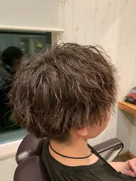 メンズカット＋ツイストスパイラルパーマ
