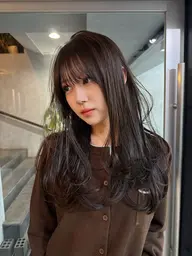 【レイヤーカットで印象UP】カット＋透明感カラー　韓国/暖色/中明度カラー/ボブ/表参道