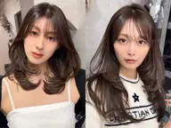 前髪 or 顔周りカット+艶カラー+TR