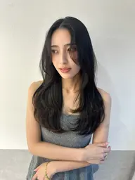 韓国レイヤー+艶髪透明感カラー+美髪TR