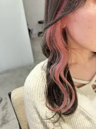 💗✨イヤリングブリーチ＋カラー＋プラチナトリートメント✨💗