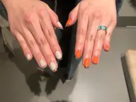 オフ込みクリアフレンチ✨お好きなカラーに先端クリアフレンチをお選び頂けます!他店ジェルオフ込み