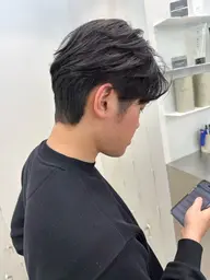 【誰でも使える👌】💈就活などで暗くしたい方も大歓迎💈カラー+トリートメント(白髪染めも可)