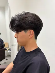 【センターパート・マッシュ限定】骨格補正カット＋曲がる縮毛矯正  U25