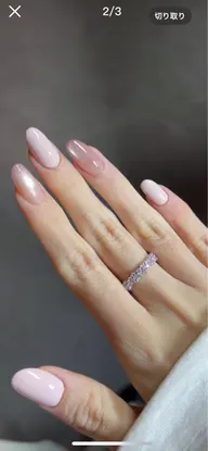 自爪💅2色ネイル（オフ込み）