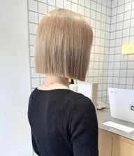 🐶U35🐱カット+ブリーチ毛対応縮毛矯正+トリートメント